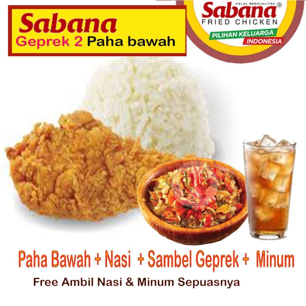 Geprek 2 Paha Bawah